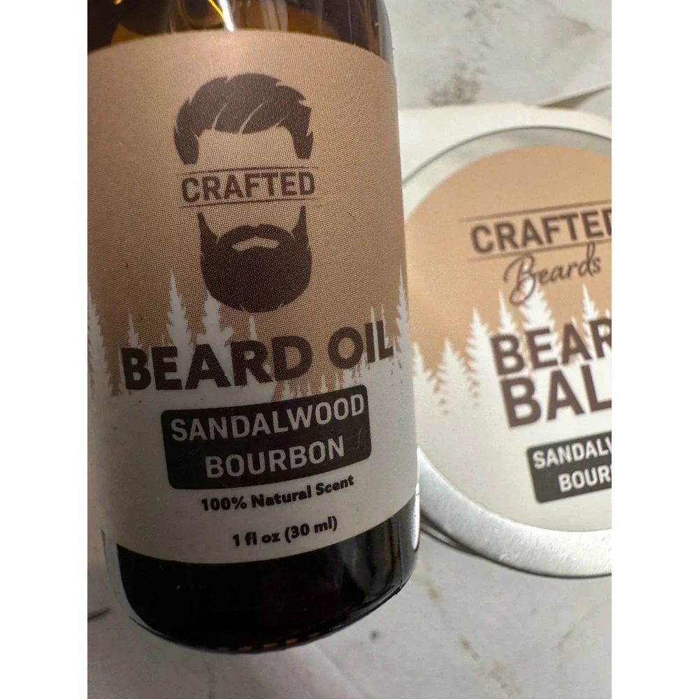 Beard‎ Oil and Balm Sandalwood Bourbon